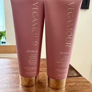 VEGAMOUR HYDR-8 Shampoo & Conditioner, GRO+ Hair Serum, Scalp Detoxing Serum